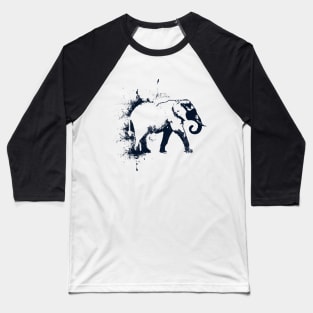 Abstract Stencil Elephant Baseball T-Shirt